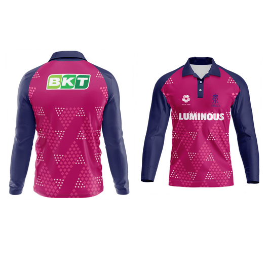 Next Print Ipl Rajasthan Royals Printed polo collar Jersey - Next Print
