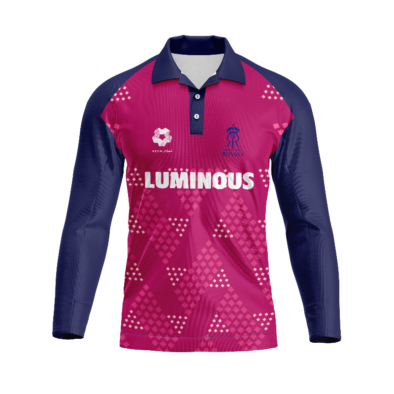 Next Print Ipl Rajasthan Royals Printed polo collar Jersey - Next Print