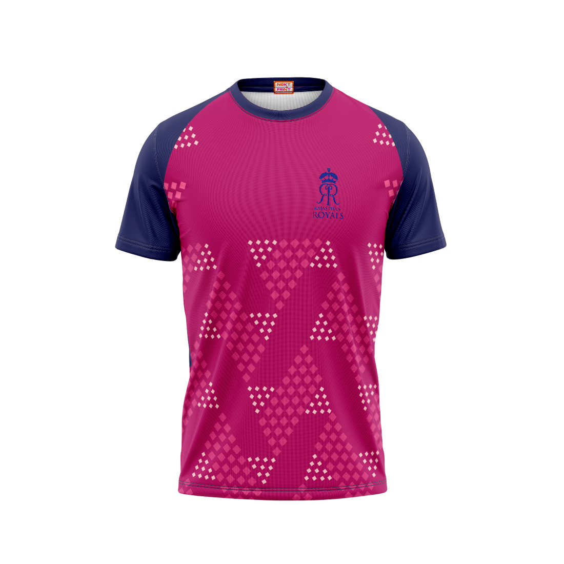 Next Print Ipl Rajasthan Royals Printed Round Neck Jersey - Next Print