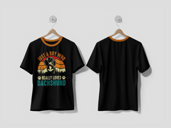 NEXT PRINT Just A Boy Who Really Loves Dog Breeds t shirt design - Next Print