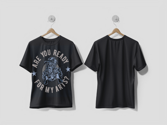 Next Print Label design with illustration of street artist printed t-shirt - Next Print