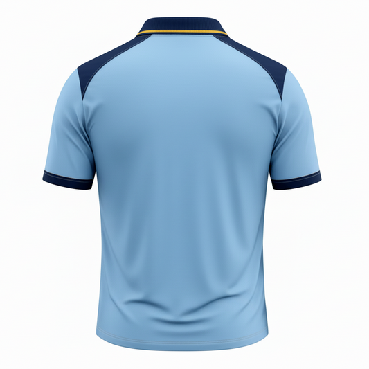 Next Print Light Blue Cricket Jersey RCB Style – Custom Name & Number Sublimation Sports T-Shirt India