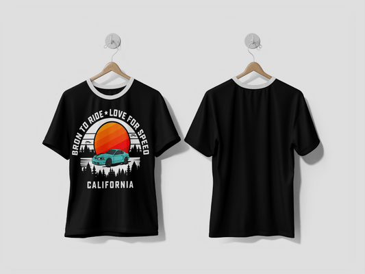 Next Print Vintage mountain adventure logo design printed t-shirt - Next Print