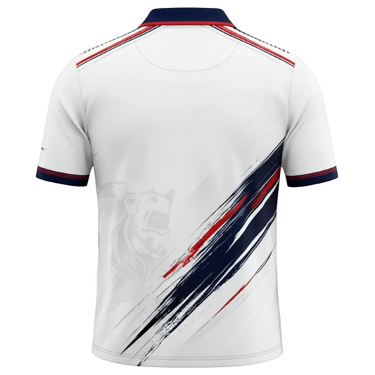 Next Print White Cricket Jersey RCB Style – Custom Name & Number Sublimation Sports T-Shirt India