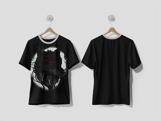NEXT PRINT wolf design printed t-shirt - Next Print