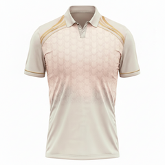Next Print Cream Gold Custom Cricket Jersey – Personalized Name Number Team Jersey | Premium Sublimation Sports Wear India