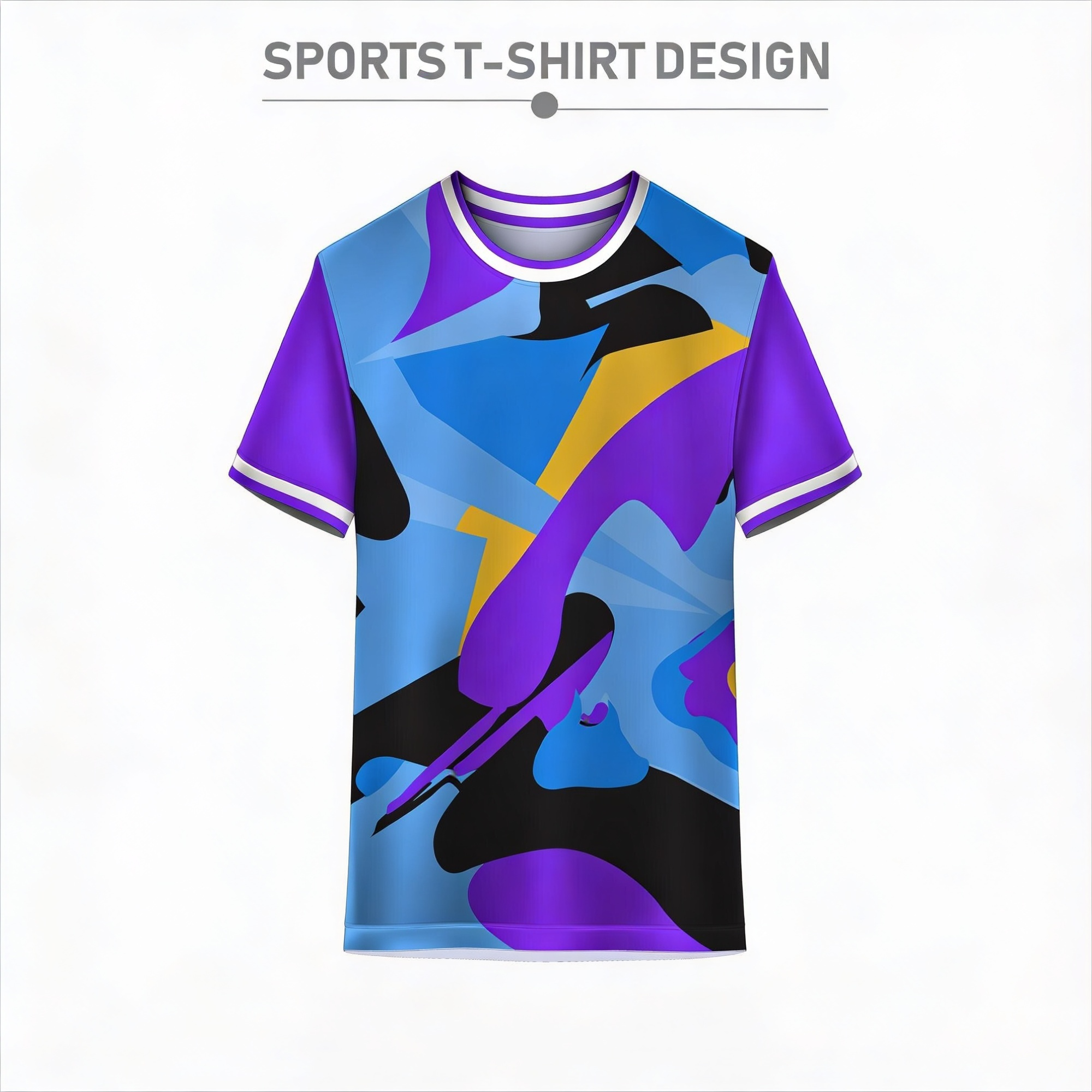 Multicolor sports jersey t-shirt for men by Next Print with custom team wear design for cricket football gym and esports