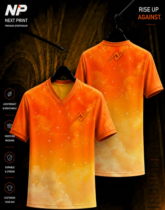 nextprint-orange-sky-glow-premium-custom-sports-jersey-v-neck-front-back.jpg