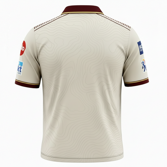 NextPrint RCB Cream Lion Edition Jersey – Premium Player Version Cricket T-Shirt