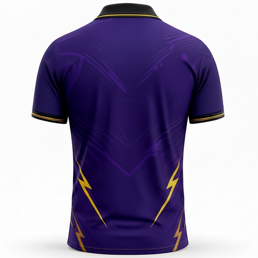 NextPrint RCB Purple Lightning Cricket Jersey – Premium Player Version Sports T-Shirt