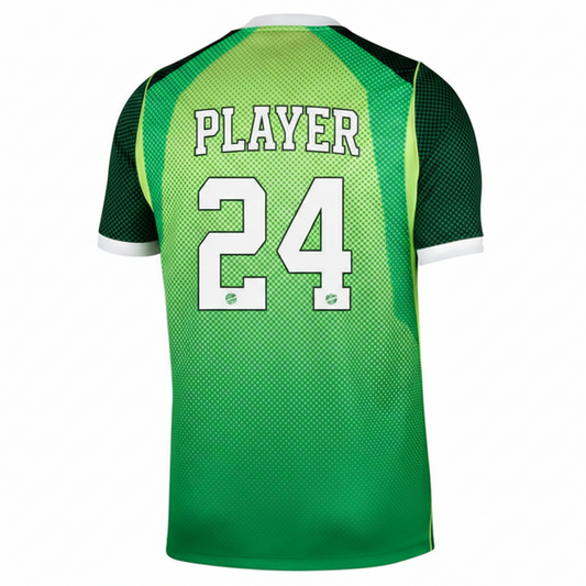 Custom Nigeria style football jersey with personalized name and number