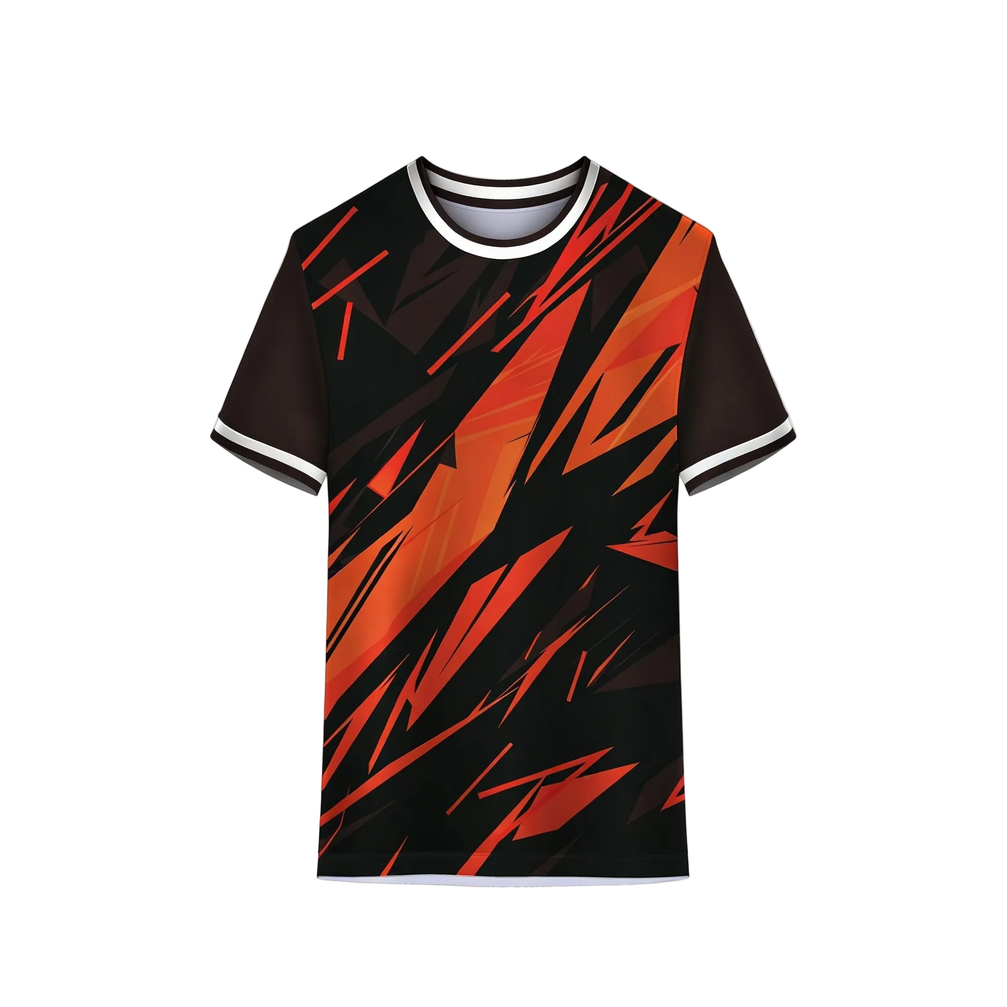Orange Black Custom Sports Jersey for Cricket Football Team Wear by NextPrint