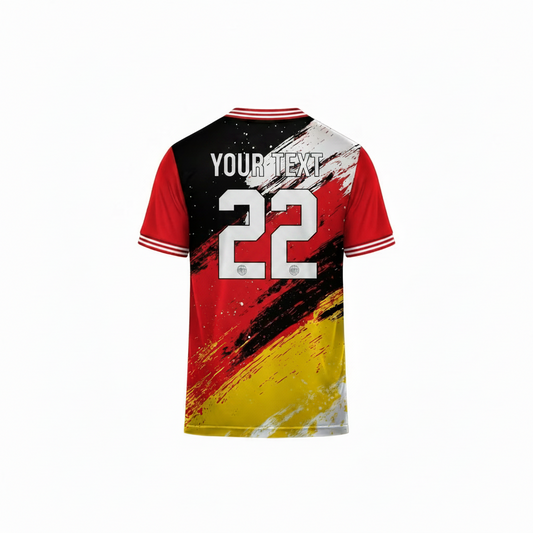 Premium cricket jersey with custom player name and number