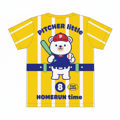 picture of a baseball player bear in a shirt modeldesign cartoon vector illustration