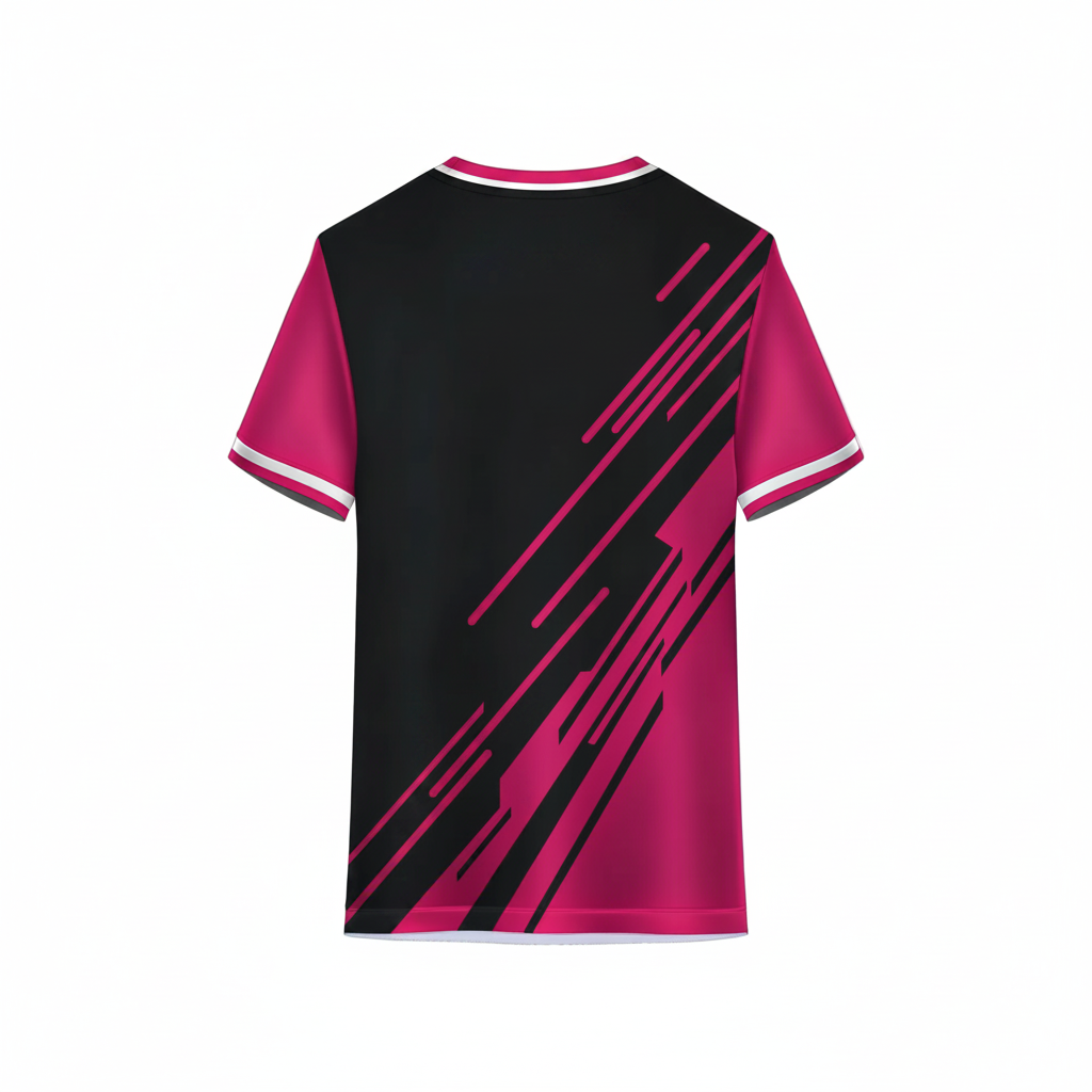 Next print Custom Pink Black Sports T-Shirt for Men & Women | Personalized Cricket, Football & Gym Jersey