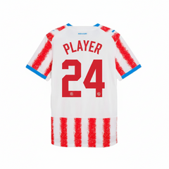 Custom Portugal style football jersey with personalized name and number