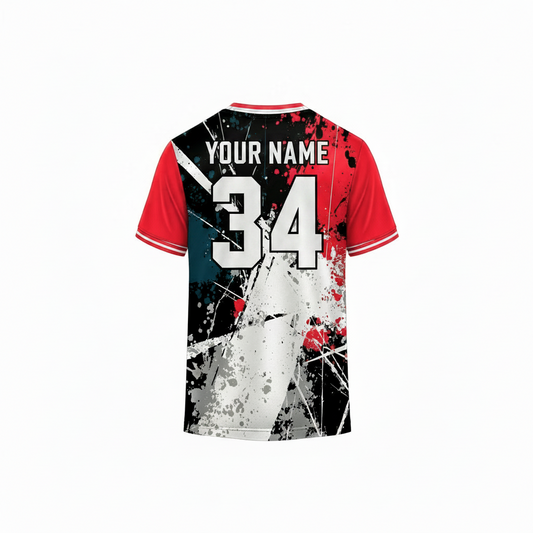 Premium multicolor custom team jersey with dry-fit fabric for cricket and football teams by NextPrint
