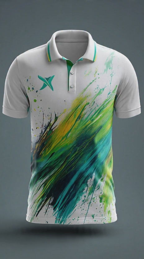 Next Print Cricket Sports Polo T-shirt / All Over Printed Jersey / Men And Women.