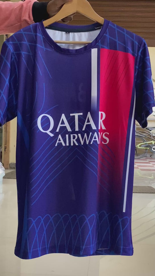 NextPrint Mbappé #7 Football Jersey Set – Soccer T-Shirt with Shorts 2023/24 for Kids, Boys & Men