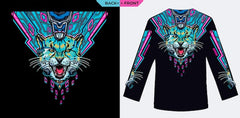 Next Print Premium Animal Spirit Sports Jersey – Neon Tribal Print