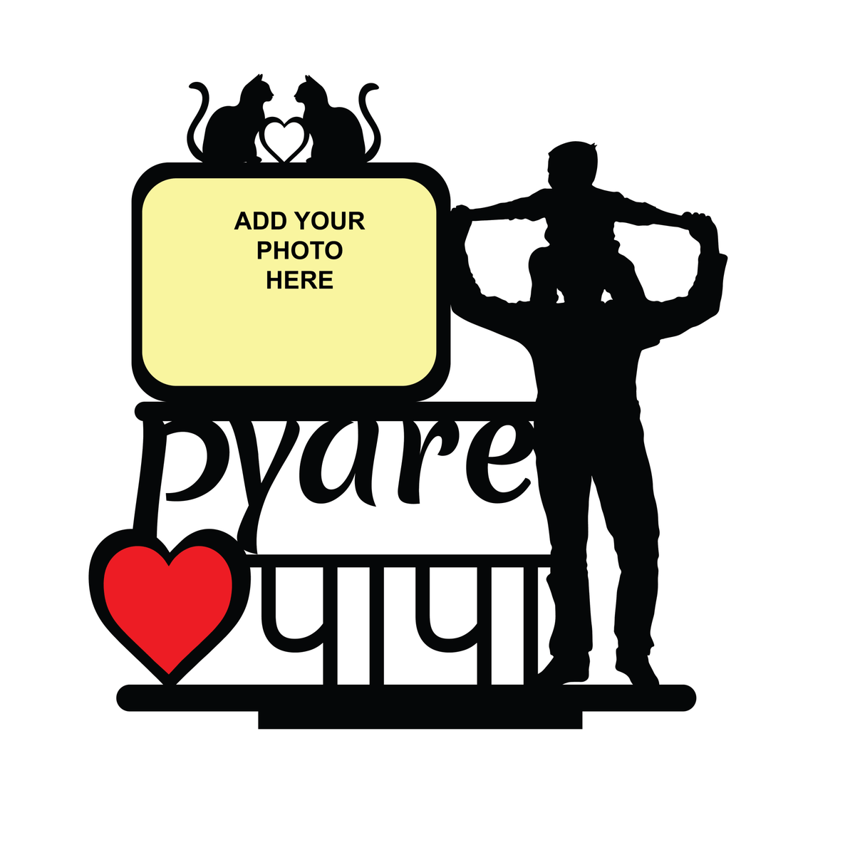 Pyare Papa Photo Gift - Next Print