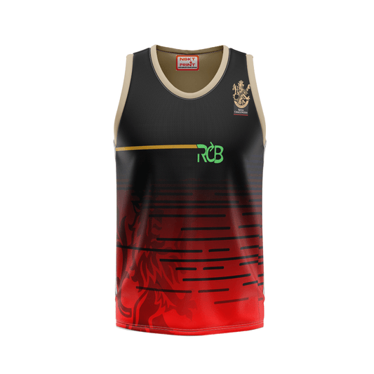 RCB custom jersey back side with custom name and number printing 2026