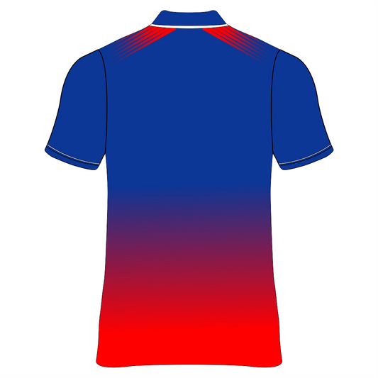 RCB 2026 IPL fan edition blue and red sports jersey back side