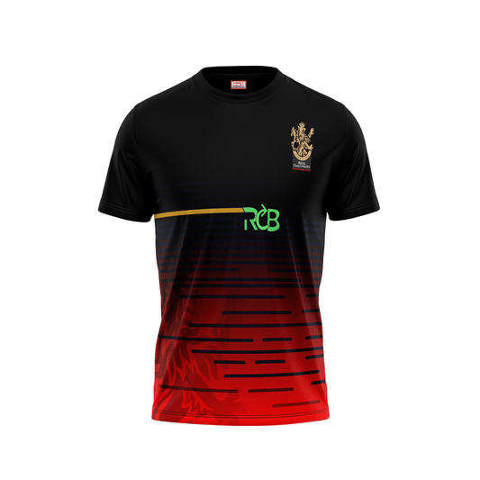 RCB black and red cricket jersey 2026 custom sportswear for IPL fans
