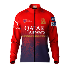 RCB IPL 2026 Jacket Front View Royal Challengers Bangalore Cricket Fan Jacket