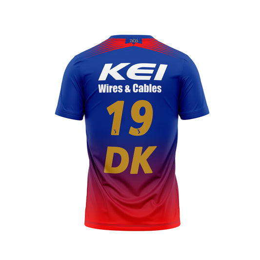 Royal Cricket Fan Jersey 2026 Red and Blue Sports T Shirt