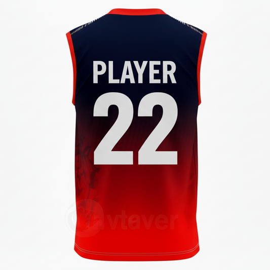 Custom name number sleeveless fan jersey