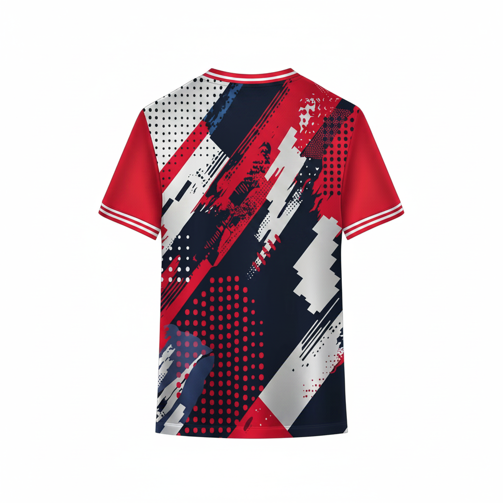 Next print Red Blue Sports T-Shirt  | Custom Sports Jersey Online India | NextPrint