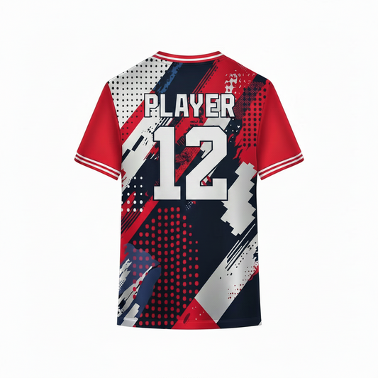 Next print Red Blue Sports T-Shirt  | Custom Sports Jersey Online India | NextPrint