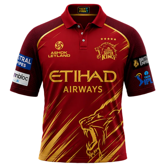 Next print Red Maroon Cricket Jersey Custom Name Number – Team Sports Jersey India