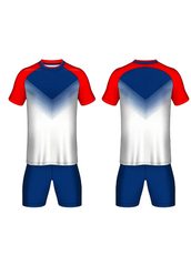 Next print Premium Sports Jersey with Shorts Red White Blue | Cricket, Football Team Wear