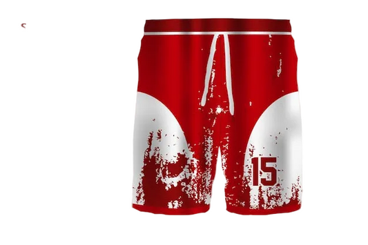 Next Print Custom Athletic Shorts – Red White Grunge Teamwear
