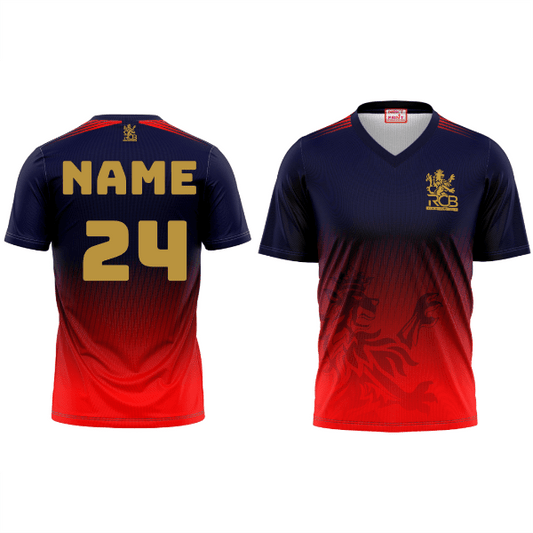 Half Sleeve Cricket Sports T Shirt for Men , IPL RCB Jersey Online India NextPrint