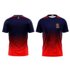 RCB IPL 2026 custom cricket jersey front and back view by NextPrint