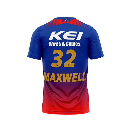 Royal cricket fan red and blue sports t shirt for IPL 2026