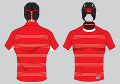 Next Print Rugby Jersey uniform design set vector