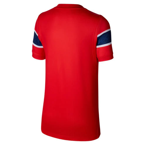 Aqua blue football jersey back side with custom player number