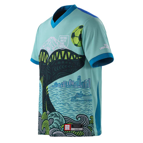 Seattle Host City Jersey 2026 Limited Edition Football Jersey Side View Showing Premium Sublimation Artwork