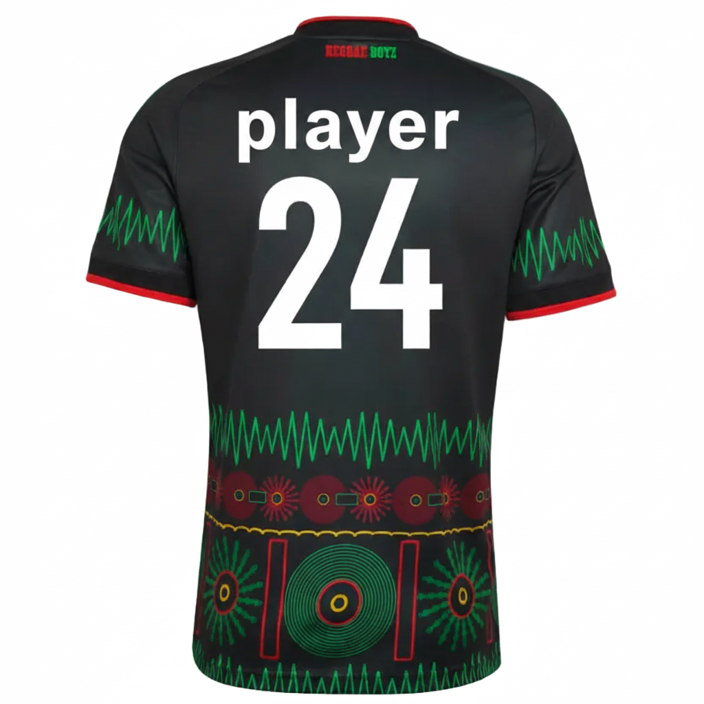 White green football jersey back side with custom player number