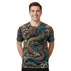 Next Print shirt with a dragon on it that says dragon