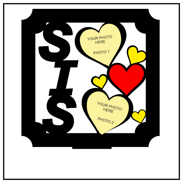 Sister Double Image Frame - Next Print