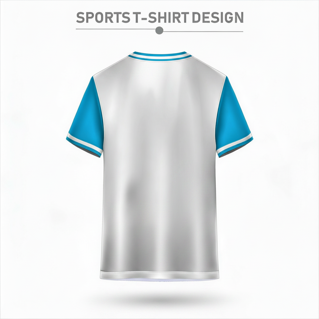 Next print Sky Blue White Sports Jersey T-Shirt for Men | Custom Cricket & Football Team Jersey India