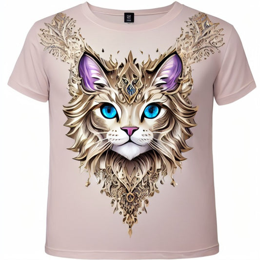 Next Print  Slim T-shirt with cat print