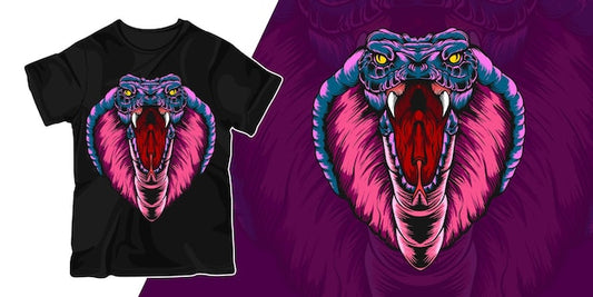 Next Print Snake artwork illustration t shirt design