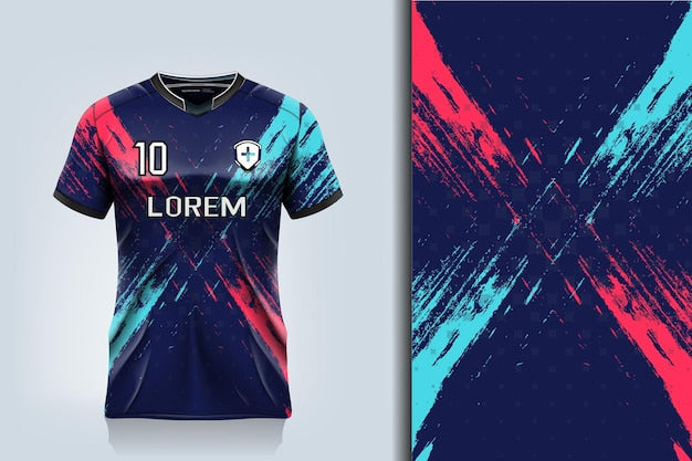 Soccer jersey design for sublimation sport t shirt design