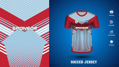 soccer jersey design for sublimation or sports tshirt design for cricket football